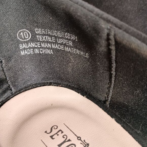 Seychelles Black Wedge Heels Size 10 Women’s Shoes Excellent Condition - Picture 4 of 7